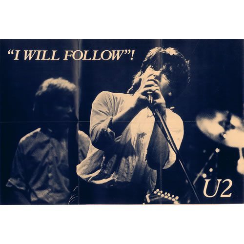 U2 I Will Follow Poster Sleeve 7" Vinyl