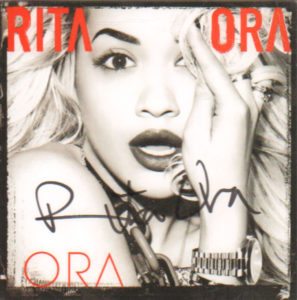 Rita Ora 2012 UK AUTOGRAPHED CD album