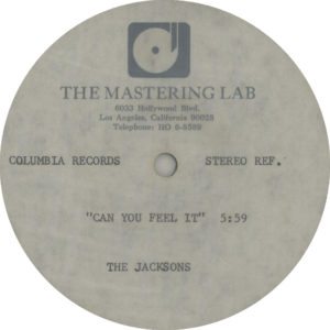 an You Feel It - Very scarce high-grade methyl cellulose metal based lacquer one-sided 12" acetate for the 1980 US single release