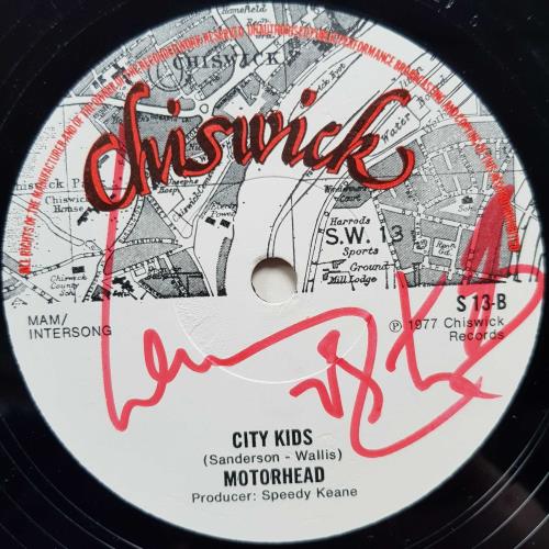 Motorhead Signed 'Iron Fist' Vinyl 45 Single - CharityStars